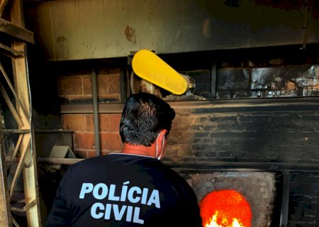 Policia Civil de Batayporã faz incineração de drogas