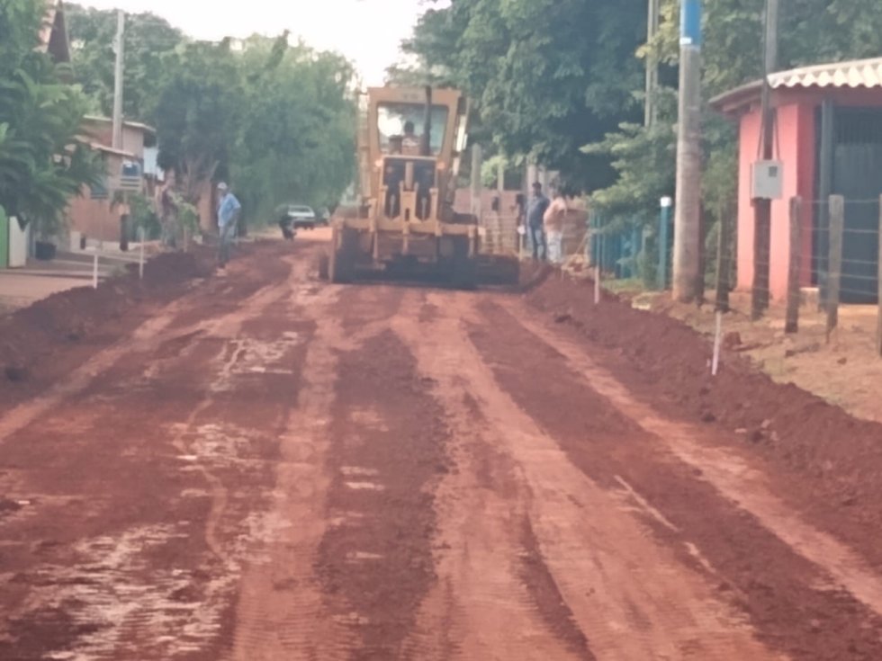 Batayporã: Obras de pavimentação e drenagem nas vilas Militar e Atílio Monteiro da Rocha segue ritmo normal