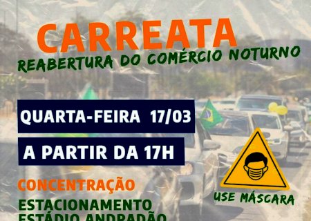 Contra decreto da maldade, comerciantes de Nova Andradina vão às ruas hoje