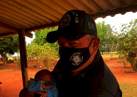 Policial Militar de folga salva bebê recém-nascido em Assentamento do Distrito de Vila Quebracho