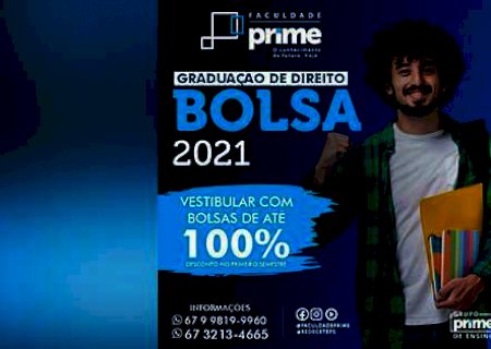 Faculdade Prime tem bolsa de até 100% para quem quer cursar Direito