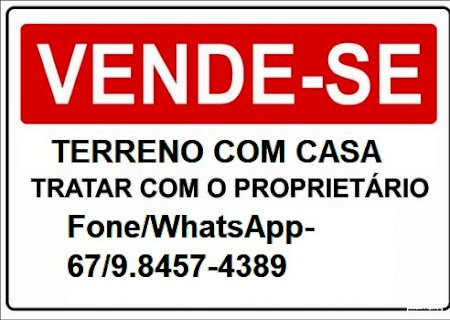 Vende-se casas em terreno de aproximadamente 1.000 metro quadrado em Batayporã