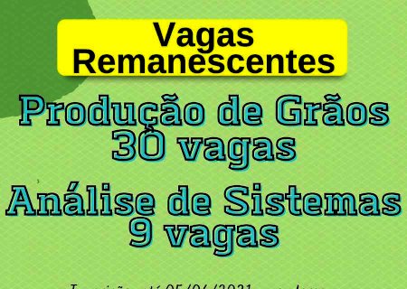 IFMS Nova Andradina está com vagas remanescentes para cursos superiores até amanhã 05/06