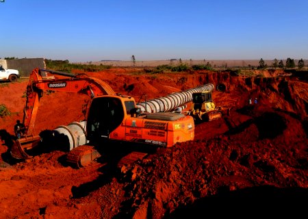 Obras reconstituem erosão no perímetro urbano de Nova Andradina