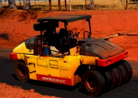 Homem morre atropelado por máquina em trecho em obras na MS-473