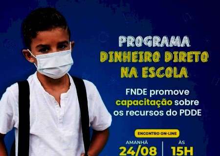 FNDE promove capacitação sobre os recursos do Programa Dinheiro Direto na Escola
