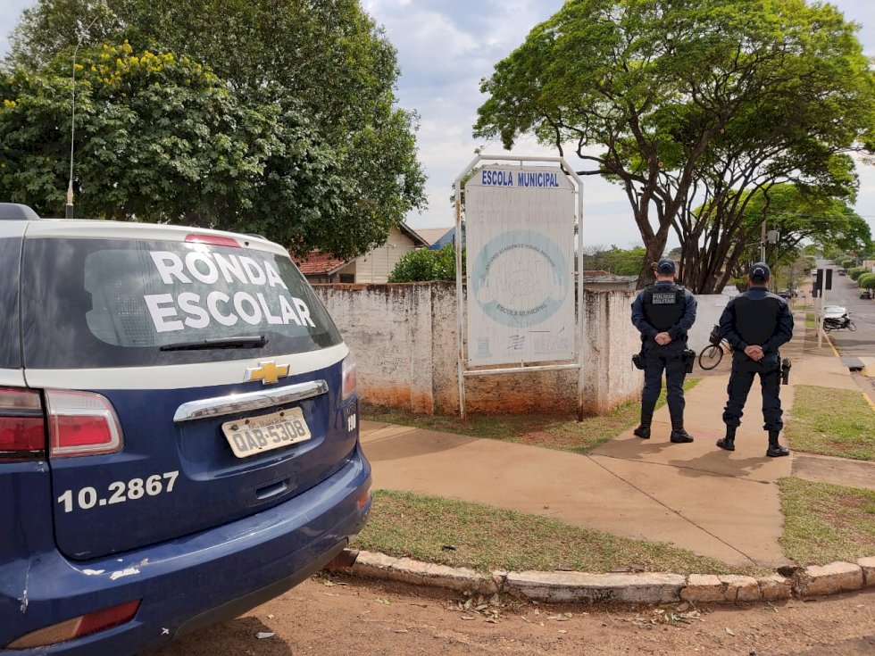 Polícia Militar retoma o policiamento escolar em Nova Andradina