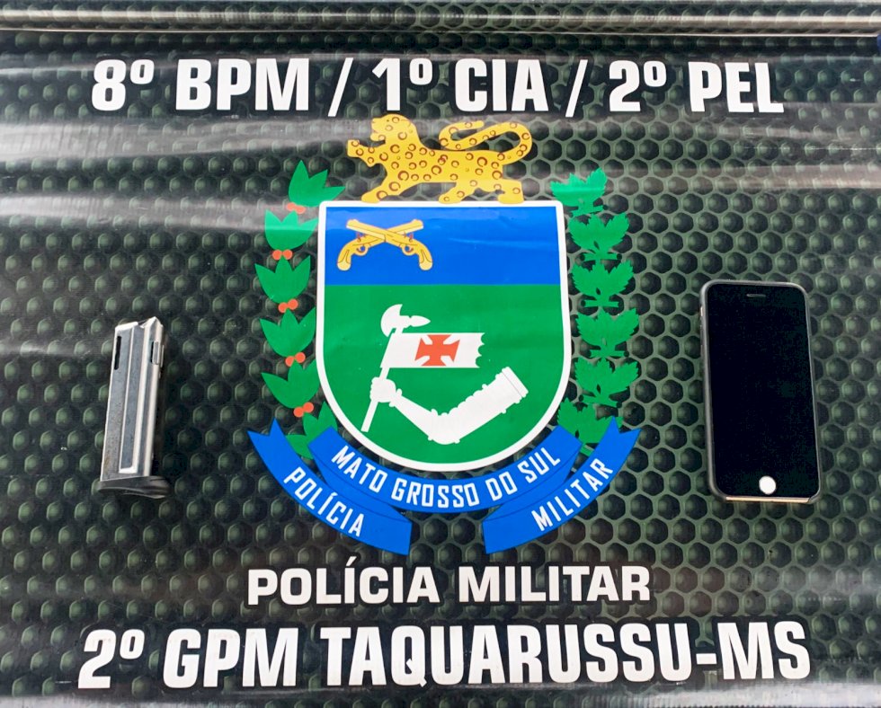 Taquarussu: Polícia Militar prende homem por desacato, porte e disparo de arma de fogo