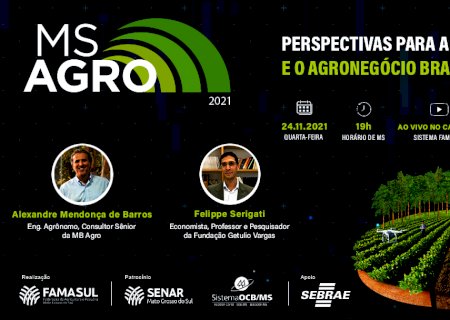 MS Agro 2021 debate estratégias geopolíticas e econômicas para o setor