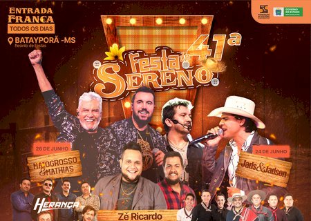 Batayporã: Contagem regressiva para 41ª Festa do Sereno