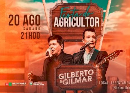 Festa do Agricultor em Batayporã terá sertanejo raiz com Gilberto e Gilmar