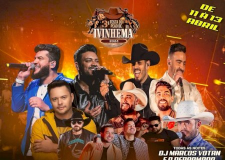 Município de Ivinhema realizará festa do Peão com Record de shows