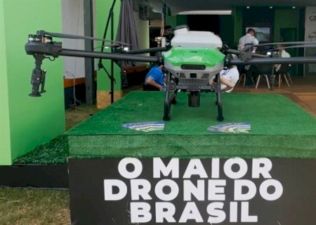 Maior drone pulverizador do Brasil pode pulverizar mais de 200 hectares em um dia