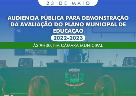 Plano de Educação de Batayporã terá demonstração da avaliação no dia 23 de maio