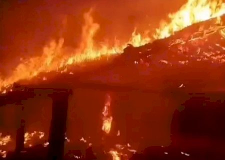 Casa de reza é destruída pelo fogo em reserva indígena de MS