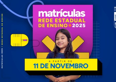 Período de pré-matrículas das escolas estaduais de MS começa nesta segunda-feira
