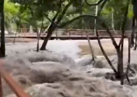 Chuvas intensas enchem rios, interditam balneários e deixam rastros de destruição em MS