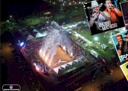 Taquarussu: 34ª Festa do Peão define atrações musicais
