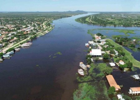 Cheia do Rio Paraguai põe em teste obra da rota bioceânica