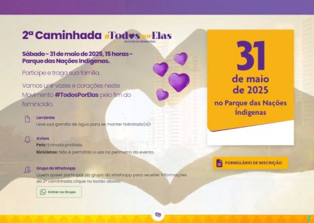 TJMS reforça mobilização pelo fim do feminicídio com a 2ª Caminhada Todos Por Elas