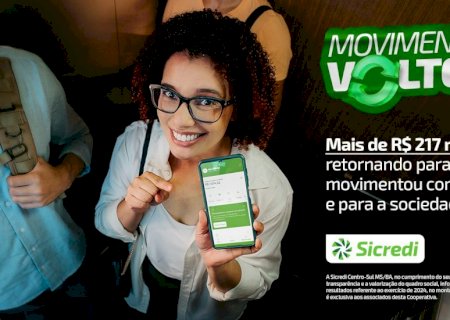 Sicredi Centro-Sul MS/BA alcança mais de R$ 217 milhões em resultados financeiros em 2024