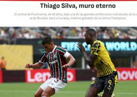 Thiago Silva, do Fluminense, ganha duelo contra Guirassy e vira destaque internacional: 'Muro eterno'