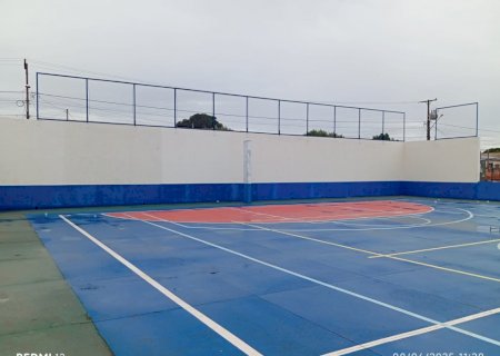 Batayporã: Quadra Poliesportiva do Bairro Nídio Boffo passa por reforma completa e será entregue em breve à população