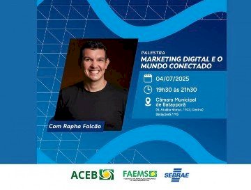 Acontece hoje, sexta-feira, palestra com das maiores referências em marketing digital do Brasil