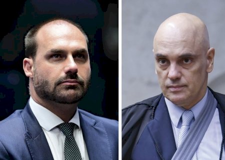 Moraes bloqueia contas, Pix e bens de Eduardo Bolsonaro