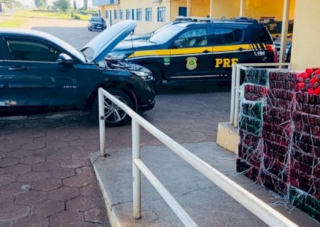 PRF apreende 437,5 Kg de maconha e recupera veículo em Bataguassu (MS)