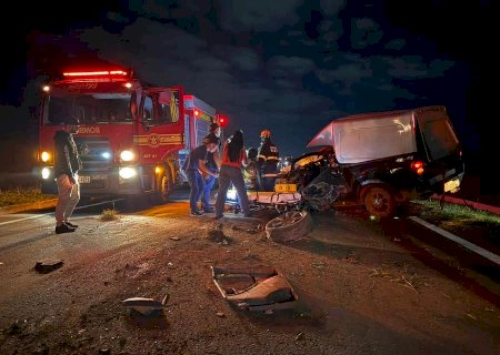 Grave acidente interdita totalmente a MS-134 entre Batayporã e Nova Andradina
