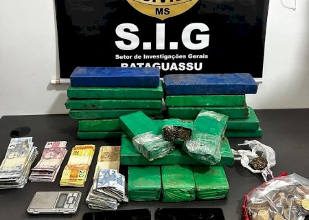 Polícia Civil realiza quinta ação contra o tráfico na semana e apreende mais de 13 kg de drogas em Bataguassu