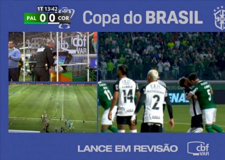 CBF divulga VAR da expulsão de Aníbal em Palmeiras x Corinthians: 'Conduta violenta'