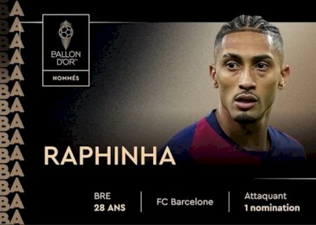 Bola de Ouro 2025: Raphinha e Vini Jr. são indicados a melhor do mundo