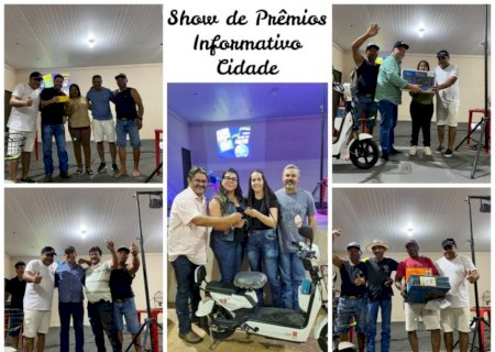 Show de Prêmios do Informativo Cidade é sucesso em Taquarussu e reúne comunidade em grande festa