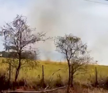 Incêndio atinge área de pastagem em Jales neste domingo