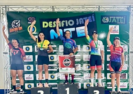 Karol é campeã do Desafio de Jateí MTB neste domingo