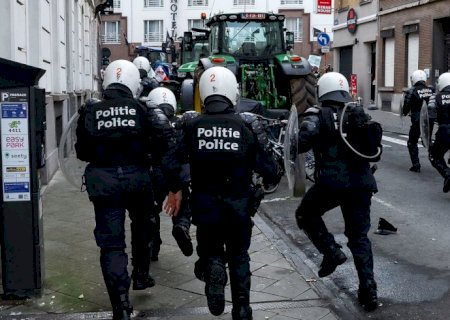 Protesto de agricultores belgas contra Mercosul tem confronto