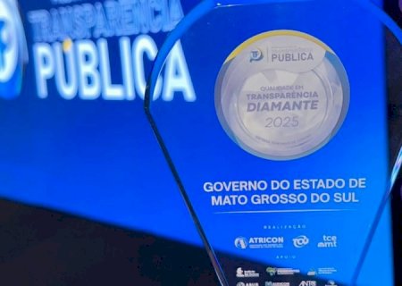 Selo Diamante: Governo de MS é único do país a ganhar 4 vezes prêmio por qualidade na Transparência Pública