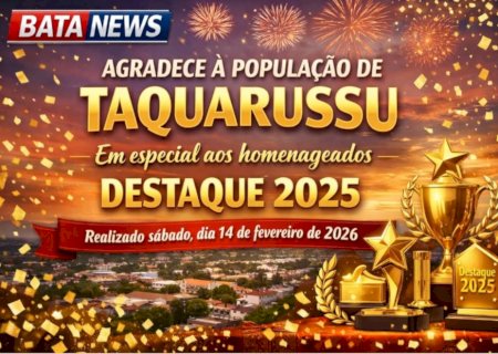 Em noite de festa, Taquarussu celebra os Melhores do Ano 2025
