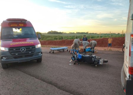 Batayporã: Motociclista fica ferido após cair em trecho interditado da MS-276