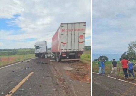 Corretor de MS morre em colisão violenta com carreta em rodovia de Goiás