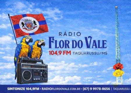 Rádio Flor do Vale FM se consolida como referência em Taquarussu sob comando de Edson de Souza