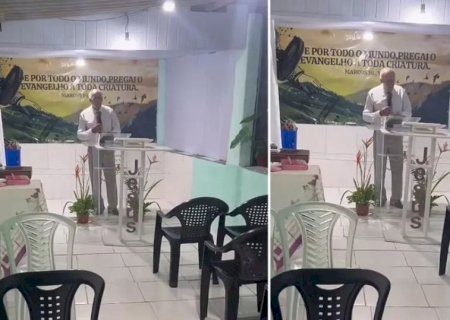 Pastor prega em igreja vazia e vídeo viraliza: ‘Deus presente’