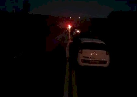 Pane em caminhão provocou acidente e interditou trecho da MS-376