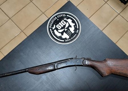 Homem ameaça matar ex, invade fazenda e é preso com espingarda