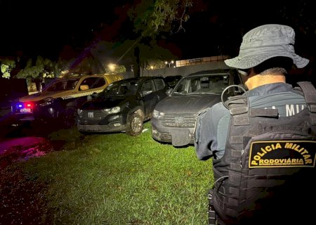 PMR recupera duas caminhonetes furtadas após fuga na rodovia MS -145 em Ipezal