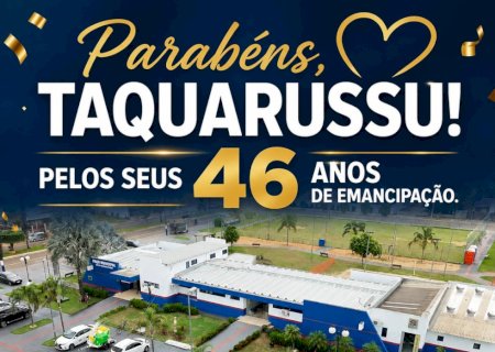Bata News parabeniza Taquarussu pelos 46 anos de emancipação político-administrativa