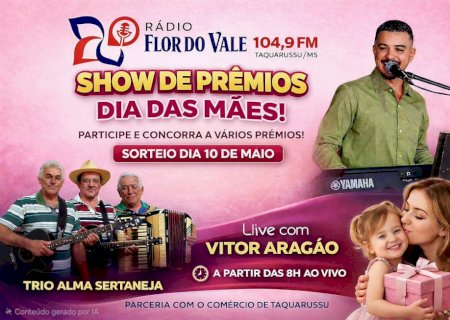 Rádio Flor do Vale transforma Dia das Mães em corrente de amor e união em Taquarussu
