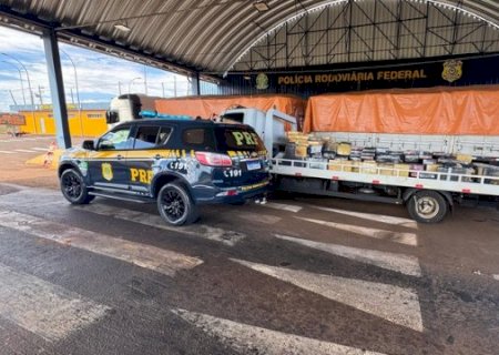 Carga de farelo de soja escondia quase 4 toneladas de drogas na BR-163
